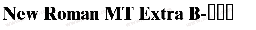New Roman MT Extra B字体转换